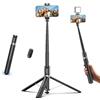 Kaitezenz 0.01s Auto Pop Open 63 pollici Phone Tripod per iPhone con telecomando, selfie stick treppiede estensibile con clip per cellulare, compatibile con iPhone per registrazione video da viaggio