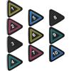 Alipis Marcatori da Allenamento Calcio Triangolari in TPE Leggero e Stabile, Set da 10 Pezzi Design Numerato ad Alto Contrasto per Segnalazione Campo