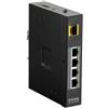 D-Link Switch Unmanageable PoE Industriale 5 Porte - 4 porte Gigabit PoE 1 porta SFP - Formato Rail-DIN