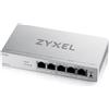 Zyxel SWITCH ZYXEL GS1200-5HP v3 SMART MANAGED 5P Gigabit(4P PoE fino a 60W ) Easy Management xVLAN,QoS design senza ventole Desktop
