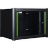 Lanview LOGON RWM06U56BL rack 6U Da parete Nero (19 6U Rack Wall Mount 600 x - 560 x 380mm - Black - Warranty: 60M)
