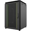 Lanview LOGON RDL16U66BL rack 16U Rack indipendenti Nero (19 16U Rack Cabinet 600 x - 600 x 897mm Data Line - Black - Warranty: 60M)