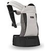 Bebeconfort Physionest Marsupio Ergonomico Neonati 0-36 mesi (15 kg), Porta bebé con poggiatesta e cappuccio, utilizzabile in 3 posizioni: Frontale, Schiena, Laterale, Colore Grey Mist