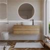 DEGHI Mobile bagno sospeso 120 cm 1 cassetto rovere acero con top - Nova