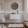 DEGHI Mobile bagno sospeso 80 cm 1 cassetto bianco opaco con top - Nova