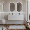 DEGHI Mobile bagno sospeso 120 cm 2 cassetti bianco opaco con lavabo - Nova