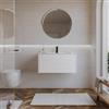 DEGHI Mobile bagno sospeso 80 cm 1 cassetto bianco opaco con lavabo - Nova