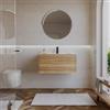DEGHI Mobile bagno sospeso 80 cm 1 cassetto rovere acero con lavabo - Nova