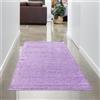 CARPETIA Design moderno in lilla: lussuoso tappeto a pelo alto Dimensione 60x110 cm, Dimensione 60 x 110 cm