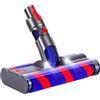 EVARY Soft Roller Brush Compatible with Dyson V7 V8 V10 V11 Vacuum Cleaner Parts with Front Lights Brush for Hard Floors and Carpets