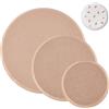 BENECREAT 3 pz Stampo per Ceramica Rotondo Stampo per Formatura di Piatti In Ceramica, Piastra In Argilla per Peeling con Pannelli di Densità In Legno Stampati per Taglio In Ceramica