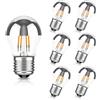 karedle oard Lampadina E27 Presa Edison sostituisce 40 Watt, 4W, 240 Lumen, 2700K bianco caldo, Lampada a filo LED, Dimmable, 220V, Argento