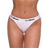 GymBeam Perizoma donna 3Pack tanga in cotone ed elastane bianco 1 St
