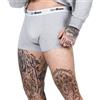 GymBeam Boxer uomo Essentials 3Pack grigio, set da 3 in cotone con ela