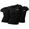 T-Shirt Basic 3Pack donna nero con girocollo 1 St