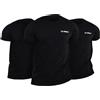 T-Shirt Basic 3Pack uomo nero a manica corta 1 St