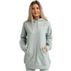 GymBeam Felpa lunga donna con cappuccio regular Limitless Eucalypt 1 S