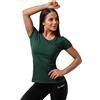 GymBeam T-shirt donna Basic vestibilità slim collo rotondo Green 1 St