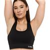 GymBeam Reggiseno sportivo donna FLO Graphite con spalline larghe senz