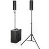 DB TECHNOLOGIES DB ES1203 SISTEMA AUDIO STEREO BLUETOOTH CON 2 SATELLITI + SUBWOOFER TRIAMPLIFICATO 2400W