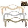 PH PandaHall 3 Colori Clic Clac Portamonete Uncinetto Cornici per Borse con Chiusura a Telaio in Metallo, 23.4cm Cornice per Borsa a Mano in Lega per Portamonete Borsa Borsetta Fai da Te