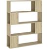 Bussandri Libreria/Divisorio Rovere Sonoma 100x24x124 cm