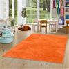 Pergamon Tappeto per Bambini a Pelo Lungo Silky Kids, Super Morbido, Colore Arancione - per camerette e stanze dei Ragazzi