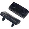 Generic Xinx - Tappi in plastica per doghe del letto, nero, 57 mm x 9 mm, confezione da 4