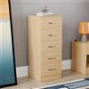 Vida Designs Petto Cassettiera Stretta, Pino, 36D x 34.5W x 90H centimetres