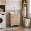 Yellowshop - PRIME Mobile Lavatoio Lavapanni Lavanderia e Bagno In Legno Anta Ante Mobile Mobiletto Pilozza Lavabo Armadio Varie Misure Cm 45x50, 50x50, 60x50 E 60x60 Altezza 91 (45 x 50 Cm)