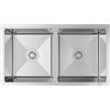 ANW HOME Lavello Cucina 2 Vasche 80x45 cm, Acciaio Inox 304