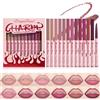 Domality Set da 12 Matite Labbra Retrattili, Serie Finitura Opaca, Kit di Matite Labbra per Donne, Serie Nudo Marrone Rosa Rosa Scuro, Riccamente Pigmentate per Modellare e Scolpire le Labbra