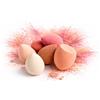 Generisch Spugne per make-up, per fondotinta, correttore e cipria, morbide spugne cosmetiche in colori pastello, riutilizzabili e senza lattice (6, Rosa)