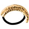 Generic Fermaglio per capelli in metallo, elastico geometrico per coda di cavallo, elegante e squisito accessorio per capelli, oro/argento, coda lunga, parola chiave | fidanzata, moglie, donne, ragazze, feste