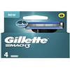 Gillette Mach3 Ricariche Per Lame Da Rasoio Da Uomo, A 3 Lame, 4 Ricariche Di Lame, Lame Più Resistenti Dell'Acciaio