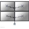 Newstar Neomounts FPMA-D935D4 Neomounts Monitor-Halterung FPMAD935D4 silber für 4 Monitore, Tischklemme