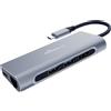 MediaRange MRCS510 hub USB 1:6 argento