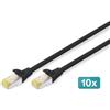 DIGITUS DK-1644-A-030-B Cavo patch DIGITUS, Cat. 6A, S/FTP, 3,0 m, nero, set