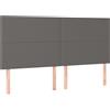 vidaXL Testiere 4 pz. Grigio 80x5x78/88 cm in Similcuoio