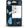 HP Cartucce d'inchiostro multipack, HP 932/933, nero, ciano, magenta, giallo, originali (6ZC71AE), per OfficeJet 6700, 7110, 7610