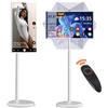 StarTech Smart TV portatile da 54,6 cm - LED, Android TV - Touchscreen - Full HD 1080p - 6 GB di RAM, 128 GB di memoria - Batteria da 8000 mAh - Fotocamera da 13 MP - Supporto regolabile a rotelle - Spina di tipo EU