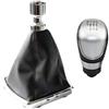 Jdonvtj Copri Pomello Leva Cambio Per Ford Per Kuga I Per MK1 2008-2012 Leva Pomello Cambio Testa Copertura(6 Speed Silver)