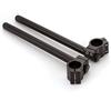 TPP RACING CNC Alluminio Φ 34mm Clip on Manubrio di ricambio Adatto per Forcella Universale Diametro 34mm Cafe Racer Moto Manubrio Inclinazione Angolo 7° Barre Φ 7/8 , 34mm Clip su Montaggio Nero