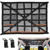 DBREAKS Rete Portaoggetti da Soffitto per Auto, 90 * 65 cm, Universale Carico per Soffitto Auto Interni con Cerniera, per SUV, Auto, Lunghi Viaggi, Nero