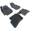 SCOUTT J&J AUTOMOTIVE Tappetini Auto in Gomma Su Misura per Renault Clio 4 2012-2019, Set da 4 Pezzi, Tappeti 3D Design con Bordo Alto, Inodore, Qualità Premium