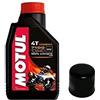 Motul Kit Tagliando moto 2 litri olio Motul 7100 10W40 + filtro 204