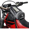 NICECNC Borsa da serbatoio per moto, magnetica, 6 magneti e 5 cinghie rinforzate, custodia per telefono da 6,7 pollici, universale per la maggior parte delle moto Adventure Dual Sport, grigio