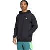 ADIDAS Felpa da training con cappuccio Tech Apparel Tracktop - Nero