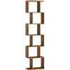 VASAGLE CUSTOS Collezione - Scaffale a 6 Ripiani, Libreria, 24 x 40 x 191 cm, Divisorio per Stanza, Organizzatore a Cubi, Stile Moderno, Soggiorno, Camera da Letto, Ufficio, Marrone Vintage LBC461K01