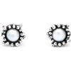 Giovanni Raspini / Mare / orecchini anemone mini / argento e perle naturali - 11819